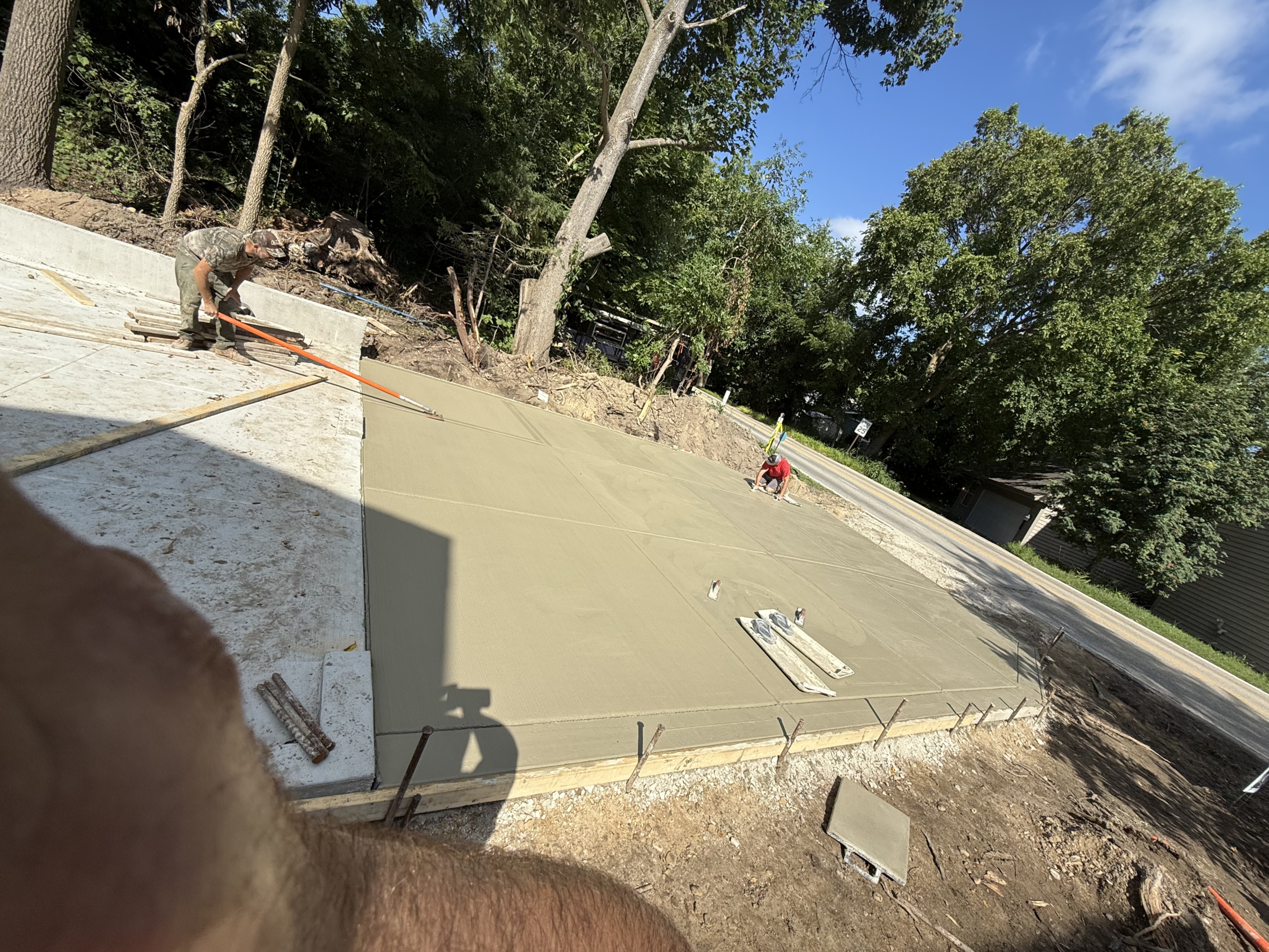 Stamped Concrete installation in Oconomowoc by Makofski team